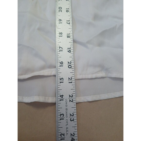 Forever 21 Contemporary Button Up Blouse Shirt Small White Corporate Minimalist - Picture 4 of 6